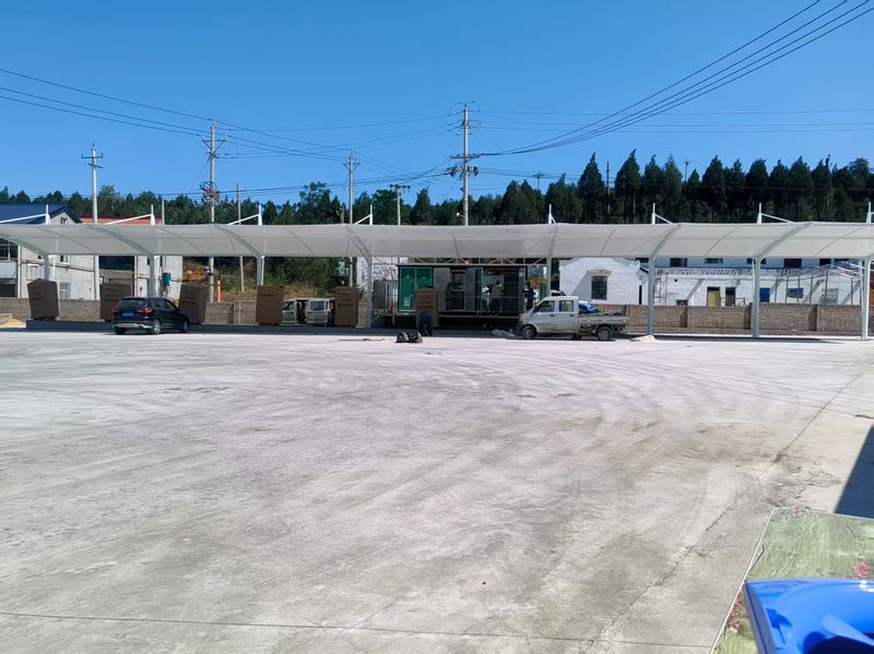 山西晉城潤城鎮膜結構充電站